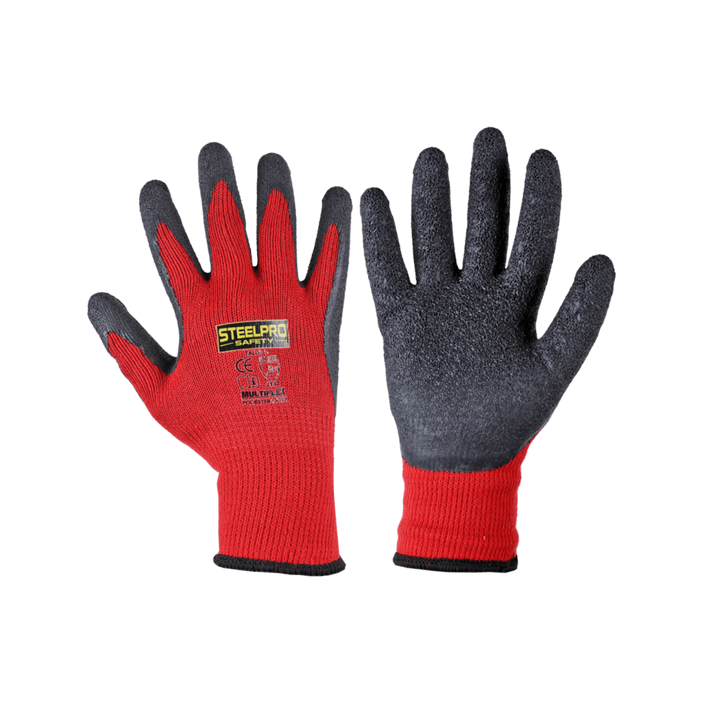 Guante Multiflex látex rojo -12 unidades